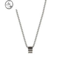 JiMi钛钢嘻哈欧美男士项链潮牌百搭小众简约卫衣链子配饰毛衣链男长款