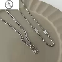 JiMi双层叠戴铭牌项链女2022年新款潮ins轻奢小众设计感百搭颈链配饰
