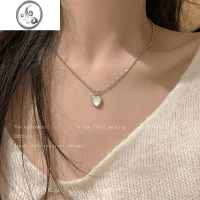 JiMi温柔爱心吊坠项链女甜酷风辣妹网红颈链配饰2023年新款百搭锁骨链