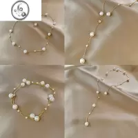 JiMi复古巴洛克珍珠项链女高级小众设计感锁骨链网红气质夏季颈链配饰