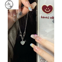 JiMi爱心贝母925银项链女小众设计感温柔精致百搭ins锁骨链