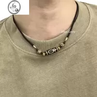 JiMi天珠项链民族风藏式小众设计感男女情侣九眼六眼财新中式复古潮