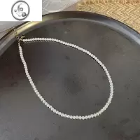 JiMi十里间[正圆珠]气质优雅珍珠项链百搭可调节法式风温柔锁骨链