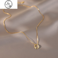 JiMi水滴项链2023新款女高级设计感小众微镶钻锁骨链精致时尚配饰