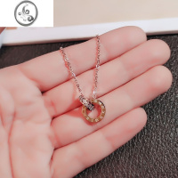 JiMi钛钢项链女不掉色网红锁骨链2023年新款潮小众设计感罗马数字颈链