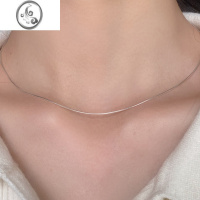 JiMi高品质!蛇骨链可穿吊坠裸链光链子不褪色素链项链小众设计锁骨链