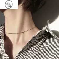 JiMiS925银饰choker锁骨链女2023新款高级感颈链项链轻奢小众设计