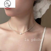 JiMila peche「薄荷糖」原创小众少女夏日清新叠戴淡绿串珠项链锁骨链