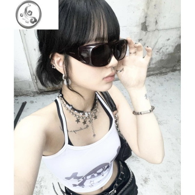 JiMi小众设计保龄球串珠星星项链y2k亚文化叠戴千禧百搭项链女choker