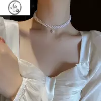 JiMi小香风项链珍珠颈链简约款锁骨链女高级感choker项圈饰品小众配饰