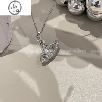 JiMiTiTi 闪钻星球微镶锆石满钻闪亮土星项链女轻奢小众甜酷锁骨链