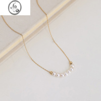 JiMi淡水珍珠吊坠项链小众设计感高级感颈链2023新款潮气质锁骨链
