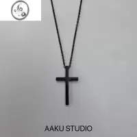 JiMi[AAKU]简约项链男潮t桖百搭款钛钢蹦迪女网红同款饰品