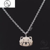 JiMi小熊猫博物馆|原创红熊猫钛钢项链毛衣链不掉色可爱卡通夏天学生