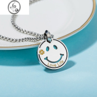 JiMi项链男潮嘻哈个性吊坠小众百搭钛钢卫衣毛衣链男款男士高级感