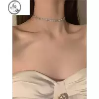 JiMi精致感爆棚丨简约锆石锁骨链轻奢小众设计高级感项链项圈女