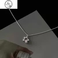 JiMi十里间[蕾莉格尔]甜美酷飒粉锆石花朵项链亮晶晶青春少女锁骨链