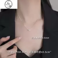 JiMi[]925银银珍珠项链女2023新款轻奢锁骨链小众高级感女