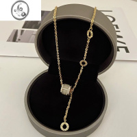 JiMi钛钢不掉色小蛮腰项链女2023新款设计感小众高级锁骨轻奢气质颈链