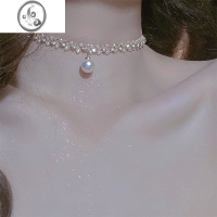 JiMi满天星珍珠项链女2023年新款潮轻奢小众锁骨链气质设计感高级颈链
