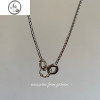 JiMi迷途 锁链设计感项链情侣环扣日韩ins风气质金属锁骨链C13