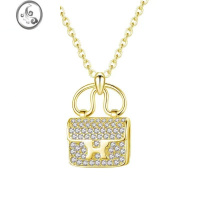 JiMi康康包包项链仙女H字母锁骨链ins冷淡风简约小众气质颈链生日礼物