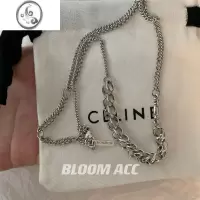 JiMiMONA莫比乌斯环重工项链女2022新款双层叠戴锁骨链颈链网红同款