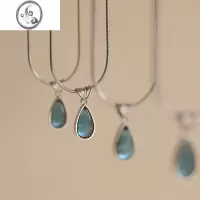 JiMi十里间[清冷感]气质简约水滴项链新中式百搭少女可调节锁骨链