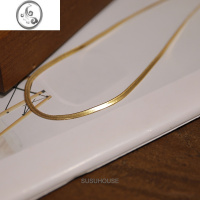 JiMi叠戴蛇骨链金色项链甜酷颈链高级感冷淡风轻奢小众锁骨链欧美ins