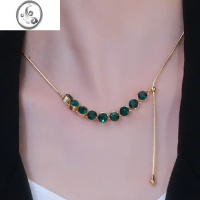 JiMi可调节多戴式项链女2022年新款潮锁骨链小众设计高级感轻奢冷淡风