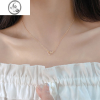 JiMi925银银项链女轻奢小众设计感爱心2022年新款潮夏生日礼物锁骨链