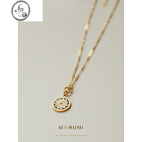 JiMi热牌m家/小众高级珐琅彩雏菊造型项链吊坠ins风锁骨链女