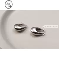 JiMi小众925银针重工耳扣U型INS简约几何小众设计感耳圈耳环女百搭