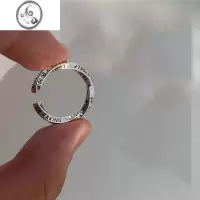JiMi莫比乌斯环戒指 男潮个性不规则素圈戒指色小众设计开口情侣对戒