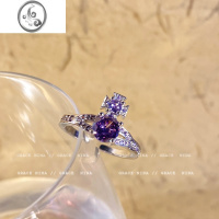 JiMi不会过期的美好!闪钻土星戒指女生轻奢高级感食指戒时尚个性指环