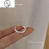 JiMi碎银子银色金属戒指女小众设计高级感个性复古简约开口指环手饰夏