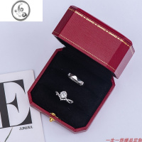 JiMi仿真婚礼道具对戒结婚钻戒假情侣礼品戒指礼盒活口可调节大小设计