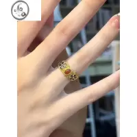 JiMi复古宫廷花丝戒指女开口新中式国风指环小众设计感食指戒