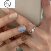 JiMi时髦精 蝴蝶戒指女时尚个性复古网红ins指环开口可调节