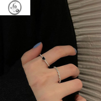 JiMi适合手粗的戒指女士单戒胖手mm食指装饰品时尚不掉色个性大号大码