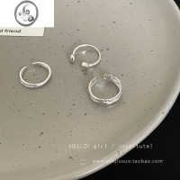 JiMi设计感几何不规则套装戒指女潮轻奢小众高级感食指戒时尚个性指环