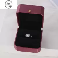 JiMi仿真婚戒结婚活口一对新款假钻戒对戒网红同款戒指女婚礼仪式道具