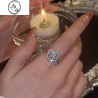 JiMi会转动的食指戒可旋转戒指女小众设计个性时尚气质轻奢开口戒女潮