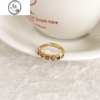 JiMi小众设计感戒指女生珍珠花朵复古独特食指戒2023新款时尚个性指环