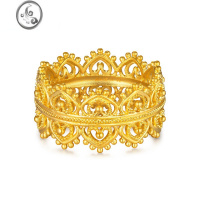 JiMi古法皇冠戒指女镀金时尚百搭精致国风复古宫廷式高级感指环
