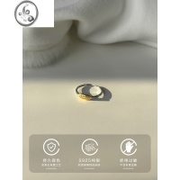 JiMi2023新款戒指女小众设计高级感925银银中指指环食指戒开口可调节