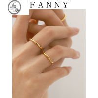 JiMi[不掉色]小众设计个性叠戴戒指素圈指环女尾戒极简超细指关节戒