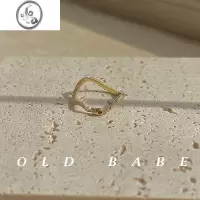 JiMiOld babe极细戒指女小众设计蛇形锆石ins潮叠戴复古轻奢欧美指环