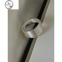 JiMiins小众设计感食指戒指多层丝线缠绕戒指女款个性时尚925银银指环