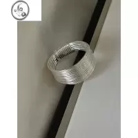 JiMiins小众设计感食指戒指多层丝线缠绕戒指女款个性时尚925银银指环